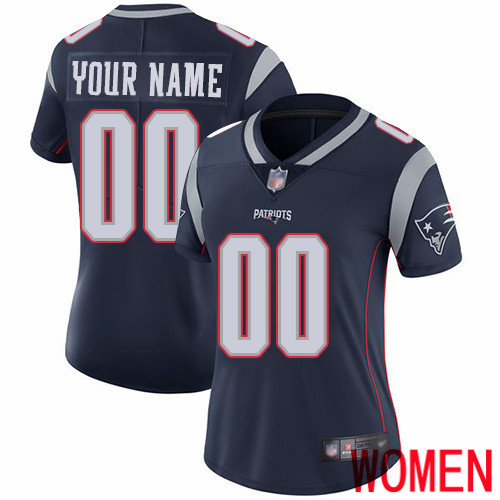 Limited Navy Blue Women Home Jersey NFL Customized Football New England Patriots Vapor Untouchable->customized nfl jersey->Custom Jersey